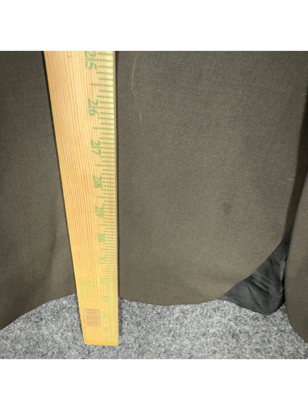 Dillard's Blazer Men 44 Gray Button Up Collared Long Sleeve Wool Career Pockets